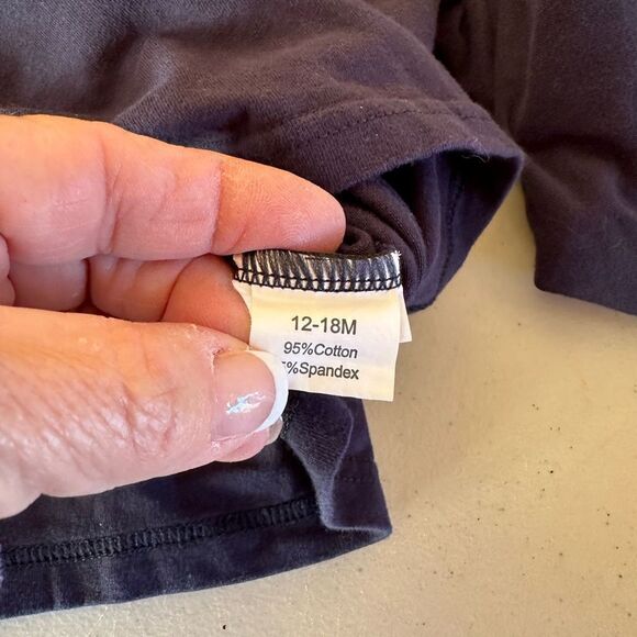 Initially Geaux Navy Kids Shirt with Embroidered Design - Picture 4 of 5